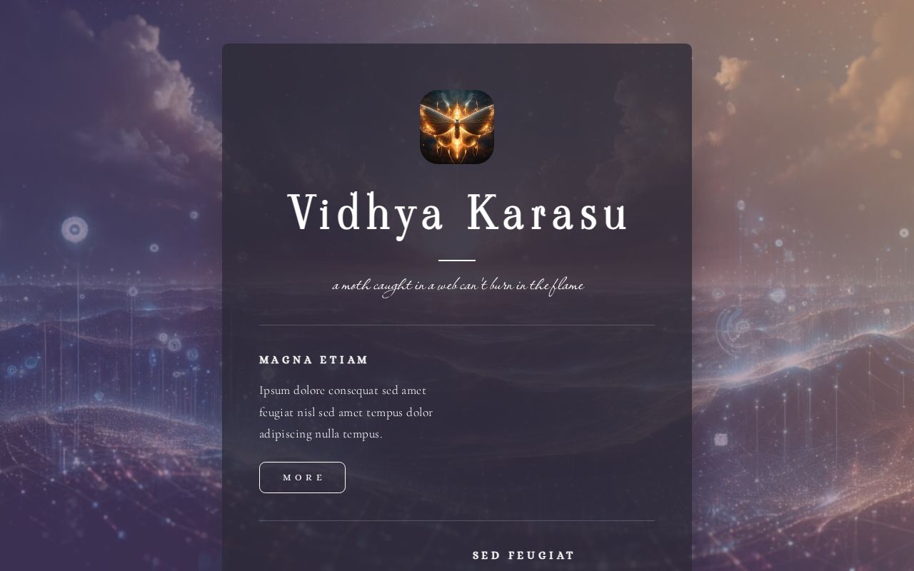Carrd profile picture for @vidhya